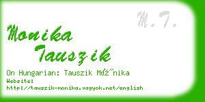monika tauszik business card